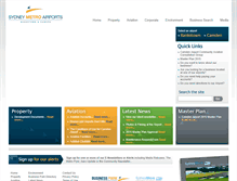 Tablet Screenshot of camdenairport.com.au